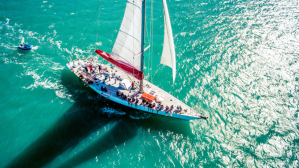 a boat that is floating in the water